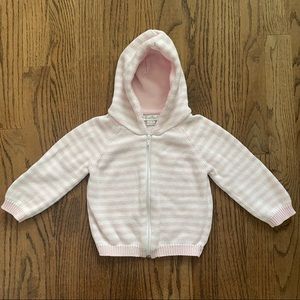 Kissy Kissy Pink Striped Sweater 12-18m